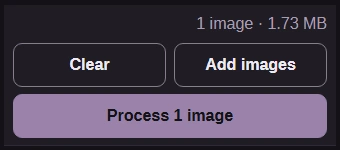 The Process 1 image button.
