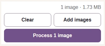 The Process 1 image button.