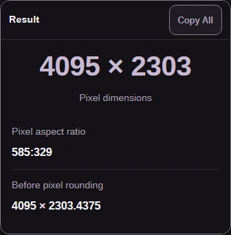 Use Pixel dimensions for whole pixels. Before pixel rounding keeps the decimal size; Pixel aspect ratio describes the rounded size.