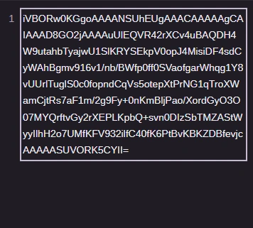 Base64 text pasted into the box to decode.