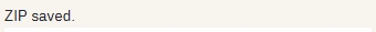 Status: ZIP saved.