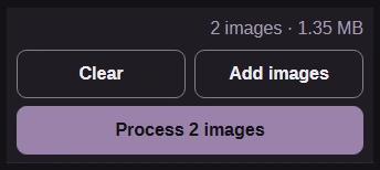 Process the two photos with the chosen dimensions.