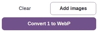 The Convert 1 to WebP button.