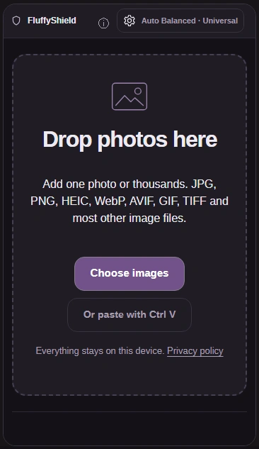 Choose the mountain photo, then open Settings.
