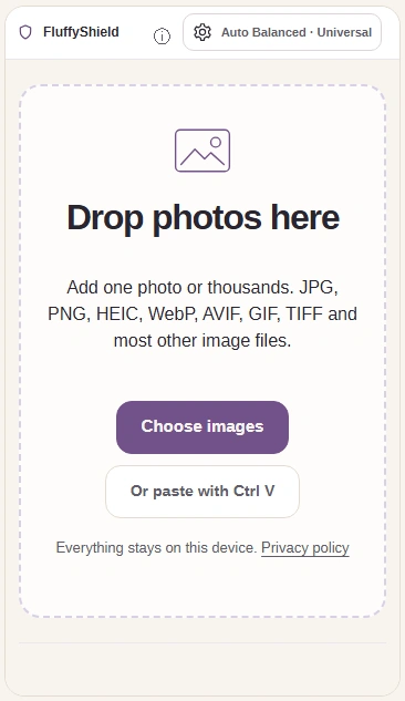 Choose the mountain photo, then open Settings.