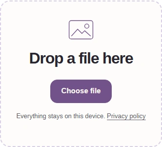 Choose file starts encoding in your browser.