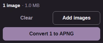 Convert button set to make APNG.