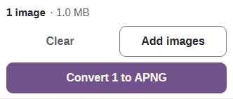 Convert button set to make APNG.