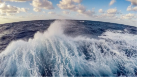 The saved ship-wake JPG opens as a photo in Image Viewer.
