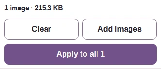 Apply to all creates the adjusted images.