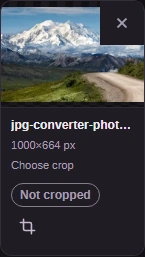 Open Crop on the photo you want to frame.