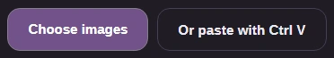 The Image Viewer's Choose images button, with the option to paste with Ctrl V below it.