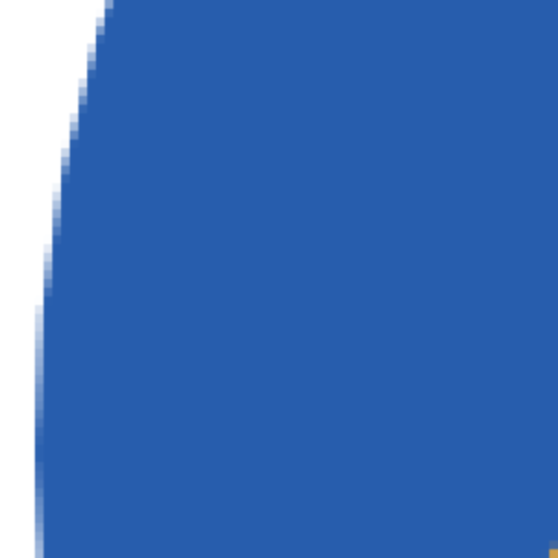 The same curved edge from the PNG, made of visible square steps.