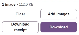 Download button for the completed JPG.