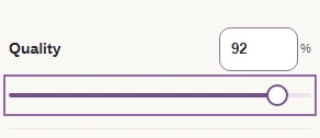 Quality slider showing 92 in JPEG XL Settings.