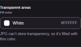 White fill color after applying Hex color #FFFFFF.