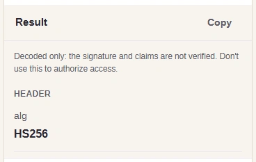 Read Result's unverified notice and Header.