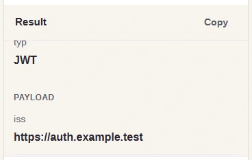 Scroll inside Result to reach Payload.