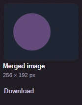 The merged picture PNG with its preview and dimensions.