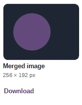 The merged picture PNG with its preview and dimensions.