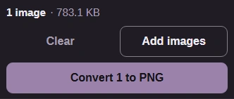 The loaded XPM is ready for Convert 1 to PNG.