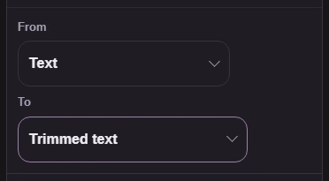 FluffyBench text cleaner with From set to Text and the To picker.