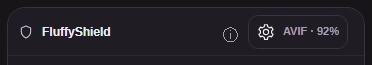 The Settings button in the FluffyShield toolbar.