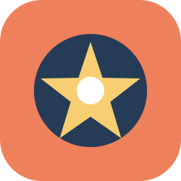 Star-and-circle icon stored at 256 by 256 pixels.