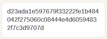 A generated 64-character hex token in the Result panel.