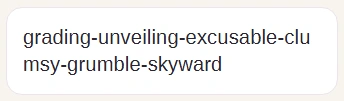 A generated six-word passphrase joined by hyphens in the Result panel.