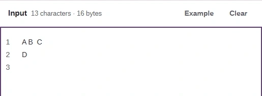 The Collapse output pasted into the Unicode inspector Input.