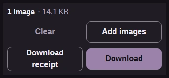 Download button for the completed PNG.