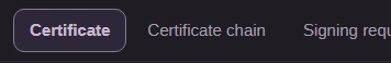 Certificate task selected in FluffyBench's Certificate and public key inspector.