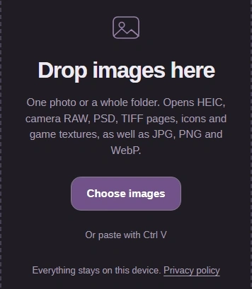 Choose a QOI in FluffyBench’s Image Viewer.