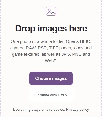 Choose a QOI in FluffyBench’s Image Viewer.