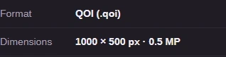 Read the QOI's format and dimensions.