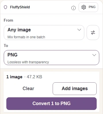 Close Settings, then make the PNG copy.