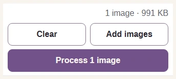 Press Process 1 image to apply your settings.