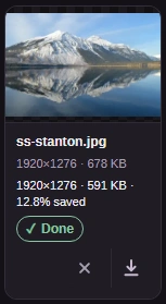 After processing, compare the finished size with the original, then save the copy.