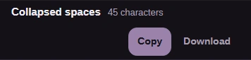The Result header with the Copy and Download buttons.
