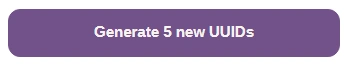 The Generate 5 new UUIDs button in FluffyBench.