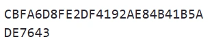The same UUID as in the first frame, now in capital letters with no hyphens.