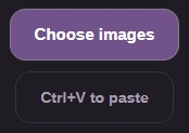 FluffyBench WebP to JPG: Choose images button.