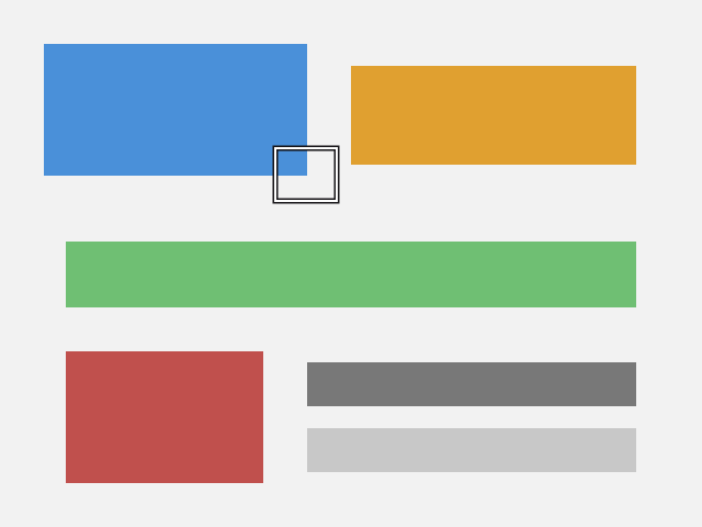 Generated interface screenshot with a rectangle boundary marked for comparison.