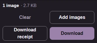 Download button for the completed lossy WebP.